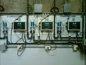 Commercial Swimming Pool and Spa Sanitation - Multiple Controller Installaltion